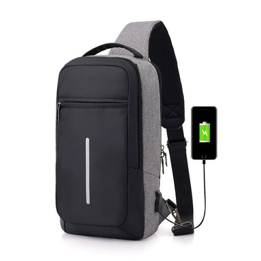 Anti-Theft USB Charging Chest Bag for Travel & Security | Happysoul