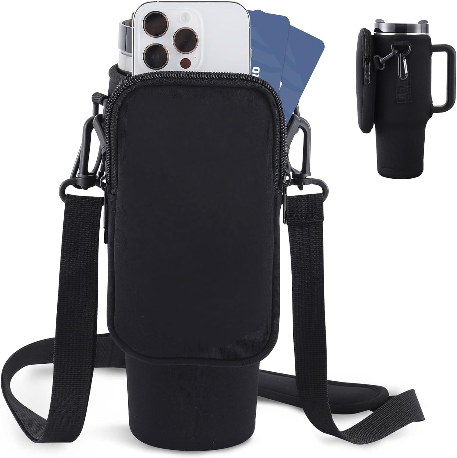 Water Bottle Holder With Simple Adjustable Strap