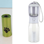 Portable Cat Dog Water Bottle Food Feeder