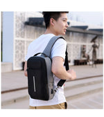 Anti-Theft USB Charging Chest Bag for Travel & Security | Happysoul