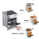 Wood stove for Outdoor Cooking