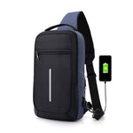 Anti-Theft USB Charging Chest Bag for Travel & Security | Happysoul