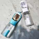 Portable Cat Dog Water Bottle Food Feeder