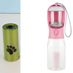 Portable Cat Dog Water Bottle Food Feeder