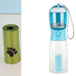 Portable Cat Dog Water Bottle Food Feeder