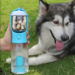 Portable Cat Dog Water Bottle Food Feeder